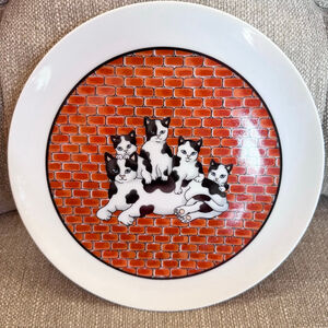 NOS Vintage Takahashi City Cat Collector's Plate San Francisco Made In Japan